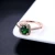 Import luxury Sterling Silver  round cut Diamond Ring 1ct , I - J Color , I2 - I3 Clarity Glitz Design Collection from China