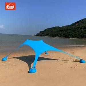 Lycra Portable Beach Tent Sun Shelter Kits  With Poles For Outdoor Camping Hiking Backpacking