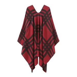 Made in china high quality Fashion Woman Winter Coat Parker Cape Poncho Shawl Scarf wholesale