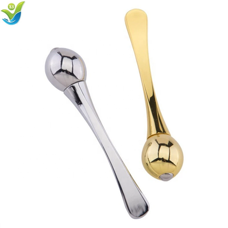 Makeup Tool Measuring Spoons Eye Facial Mask Cream Spoon Makeup Tool Silver Gold Massage Wand Stick