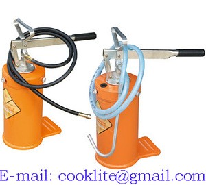 Manual Grease Pump Portable Bucket Lubricator - Lever Action Oil Transfer Pump Dispenser