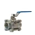 Import Manufacture High Quality Three Pieces Internal Thread Ball Valve High Pressure Direct Path Threaded Ends Ball Valve For Sale from China