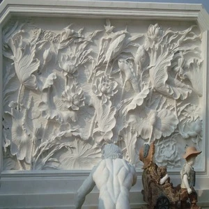 marble stone relief wall sculpture