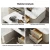 Import Marble top Modern luxury Gold coffee table for living room microfiber leather central tables furniture set from China