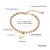 Import Marlary Fashion Beads Bracelets Anklets Round Circle Chain Love Forever Heart Foot Jewelry Rose Gold Beaded Anklet from China