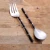 Import Matte Polished Brass Baby Pineapple Design Baby Fork Embossed Handle dinner fork new design fork from India
