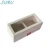 Import matte white lacquer finish  2 compartments clear lid tea bags gift box from China