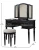 Import MDF Tradition Black Dressing Table Make Up from China