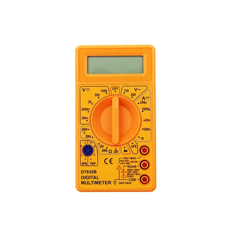 Measuring DC &amp; AC voltage DT830B Pocket multimeter Digital Multimeter