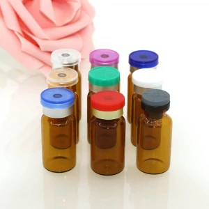 Medical 10 ml Glass Vials for Injection with Rubber Stopper and aluminum Cap, pharmaceutical glass bottles glass tube usp type 1