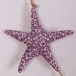 Mediterranean line string Wall hanging fabric with starfish design