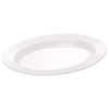 Melamine Plates Sets Dinnerware White Oval Plate Break-resistant Plastic Dinner Plate Set