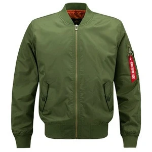 Men&#039;s ruched wholesale nylon bomber jacket for good quality