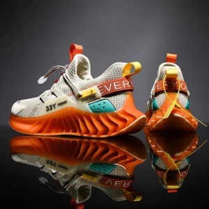Mens Blade Shoes Running Sneakers Mesh Breathable Plus size Sports Casual Shoes Fashion Walking Footwear Big Size 46