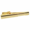 Mens Classic Check Pattern Gold Tie Clips For Wholesale