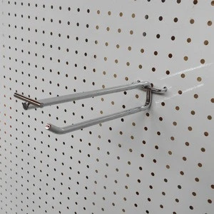 Metal display hook for pegboard Accessory display rack hook with price tag holder