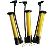 Mini Bicycle Pump Mountain Bike Portable Hand Pressure Pump Basketball Road Bike Inflator Gold Bicycle Pump