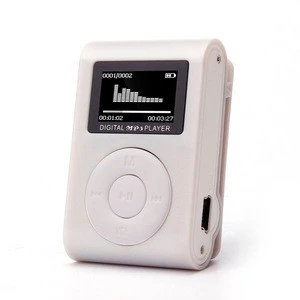 Mini Clip MP3 Player with LED Screen Support 32GB Micro TF/SD Card Slot Sports MP3 Music Player