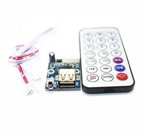 mini micro Lossless music decoder WAV+MP3 Decoding board 12V player USB sound card MP3 board+remote control Integrated Circuits