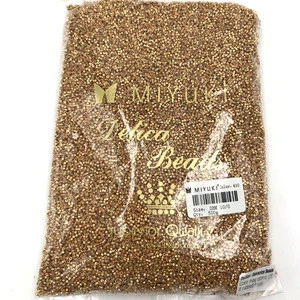 Miyuki Delica 11/0 DB-410 500g/bag Gold Color -High Quality Expensive Seed Beads Bracelet Handmade Crystal Seed Beads