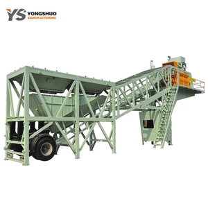 mobile YHZS50 truck mounted concrete batching plant