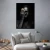 Import Modern Black Shiny African Women  Pattern Custom Made Canvas Fabric Wall Art Decoration Oil Painting Paints from China