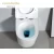 Import Modern design toilet easy clean water bathroom round wall mounted rimless ceramic wall hung toilet from China