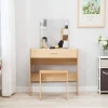 Modern Dressing Table Dresser with Mirror Wood Vanity Table