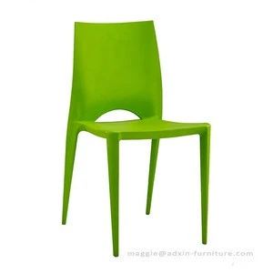 Modern Moulded Stacking Plastic Bistro Chairs Dining Restaurant Chair