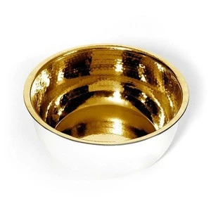 modern white&amp;gold pedicure bowl