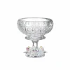 MOLDED GLASS CUP  CENTERPIECES  WITH  CRYSTAL  BOREALIS FLOWERS  LUXURY GLASS WEDDING  GIFT PLANNER HOTEL CUSTOMIZED  RESTAURANT