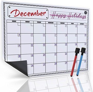 Monthly Weekly Planner PET Whiteboard Sticker Fridge Magnet Calendar