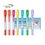 MOQ 500pcs Advertising Retractable Massager Paper Banner pen
