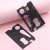Import Multi-function Lifesaving Accessories 11 in 1 Saber Card Camping Survival Tool Metal Survival blank Metal chip credit card blank from China