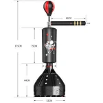 Multi functional training free standing spinning boxing punching bag with speed ball