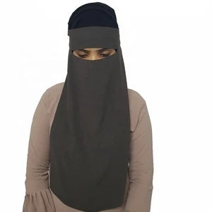 Naqab Single Layer Muslim Woman Niqab Hijab Fashion