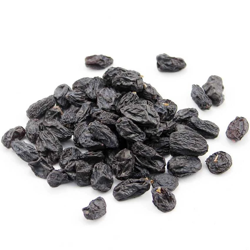 Natural fresh sweet organic healthy black raisin dried fruit
