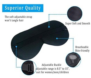 Natural Silk Sleep Eye Mask Weighted Blindfold for Men &amp; Women Super Comfortable Soft