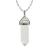 Import Nature stone crystal necklace  hexagonal bullet natural stone necklace pendant women jewrly from China