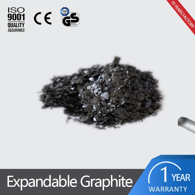 Naturel expanded graphite compressed blocks 80mesh expandable disable graphite power from china