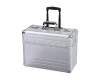 New Aluminium Pilot Case Wheeled Briefcase Carry Case Travel Work Business