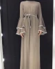 New Arrival Muslim Women Long Maxi Dress Ramadan ruffle sleeve Islamic Clothing Dubai Party Evening Abayas