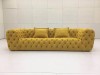 New Arrivals canape luxury upholstered rhombus grid living room furniture sofas tufted button chesterfield sofa