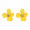 New Arrivals Jewelry Hot Selling Summer Autumn Items Metal Alloy Flower Stud Earrings