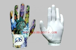 new design 2018 printed golf gloves