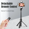 New design Fill light selfie stick k22 retractable foldable live portable mini selfie stick tripod