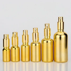 New Design Luxury Gold Glass Sprayer Perfume Bottle