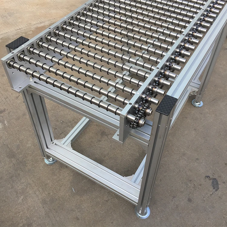 New Design Production Electric Motorized Drive Pvc Stainless Steel Roller Conveyor China