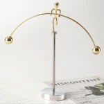New Design Small Iron Men Steel Physics Balance Tumbler toy Weight Lifting Small Ornaments Fun Tabletop Wrought Iron Decoration