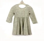 New Design Solid Color Long Sleeve Breathable Clothes Dresses Children Girl For Sale